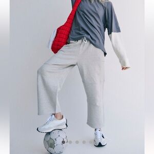 Free People movement top score barrel pants in Heather Grey size small